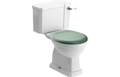 Solaris Close Coupled WC & Sage Green Soft Close Seat
