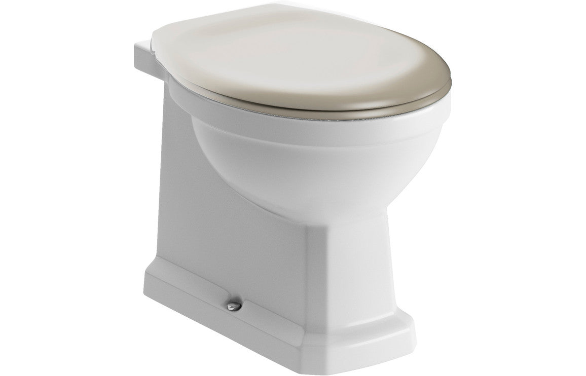 Solaris Back To Wall WC & Matt Latte Soft Close Seat
