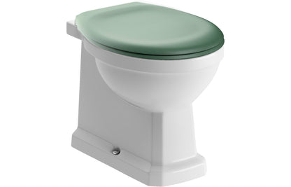 Solaris Back To Wall WC & Sage Green Soft Close Seat