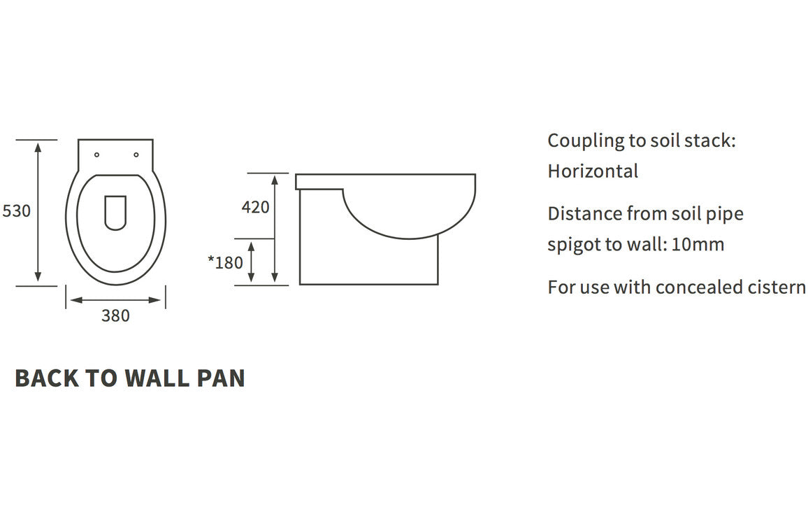 Maia Back To Wall WC & Soft Close Seat