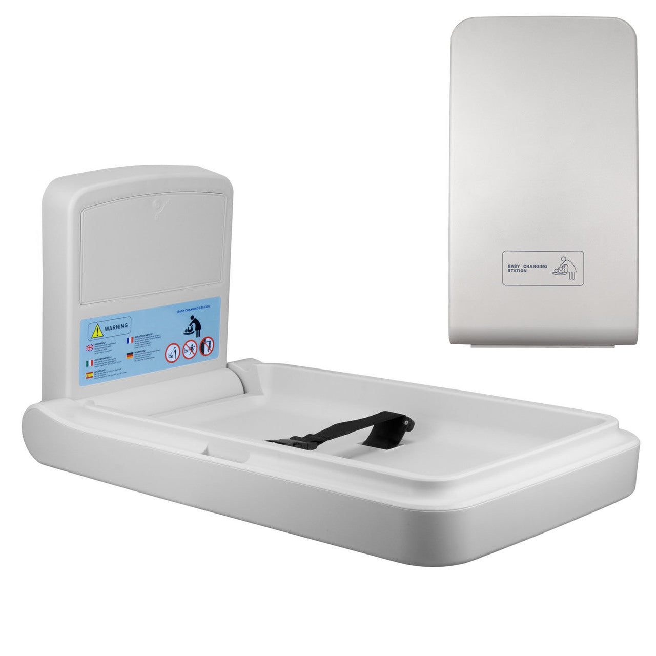 Vertical Baby Changer Light Grey