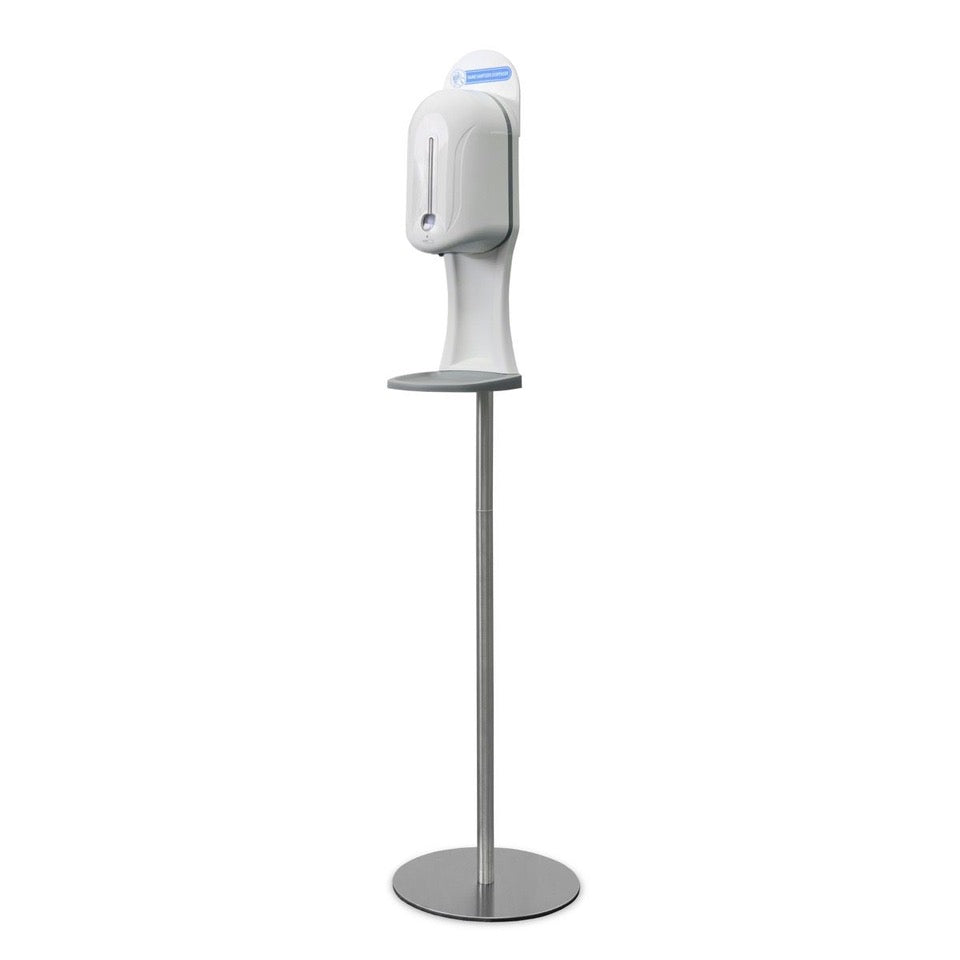 3 In 1 Automatic Hand Sanitising Station Pole Mounted