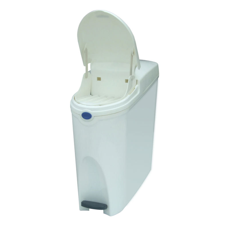Sanitary Bin White open