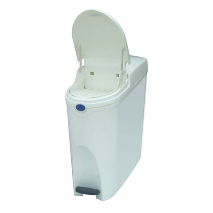 Sanitary Bin White open